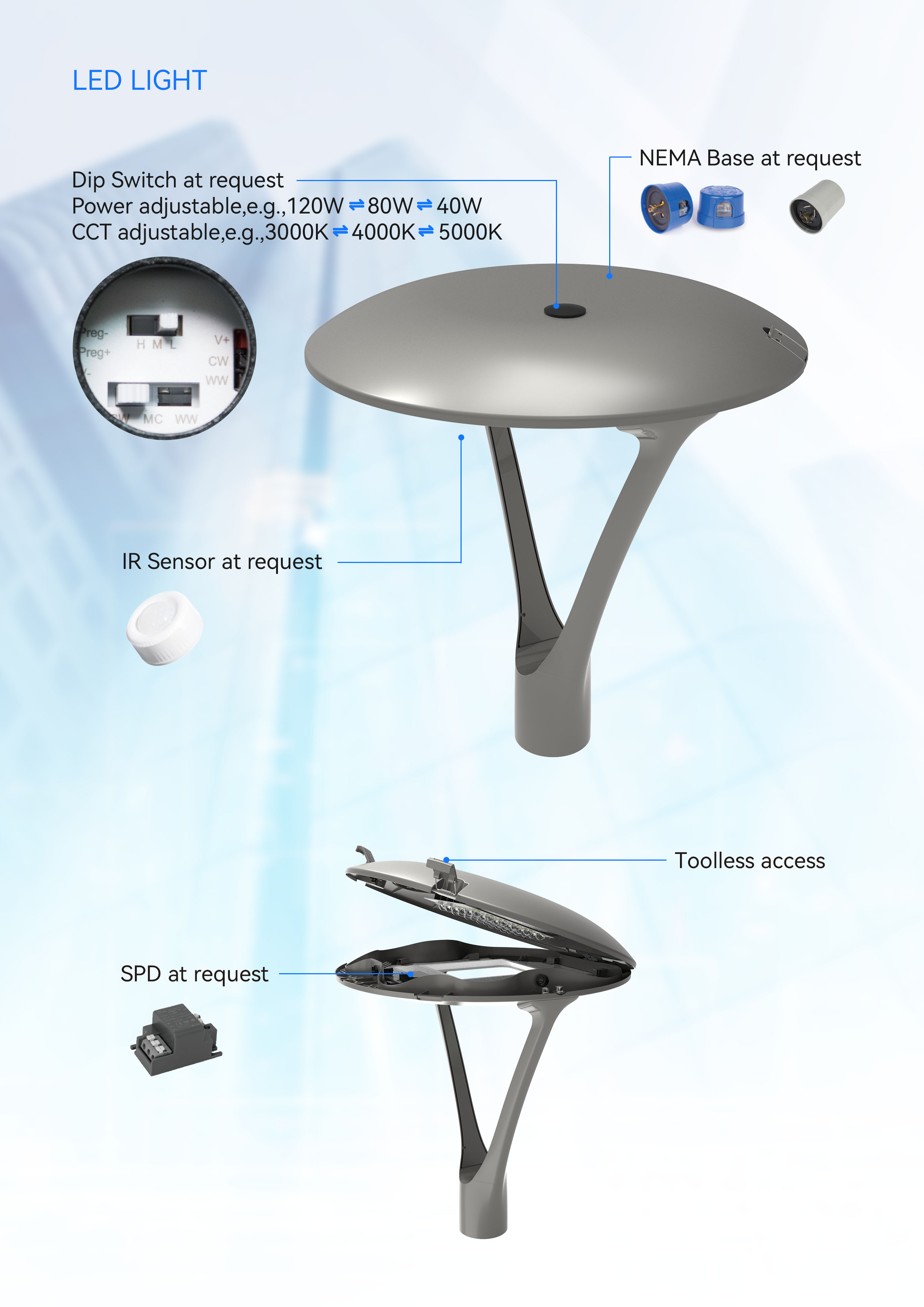 Post Top Light YXL861