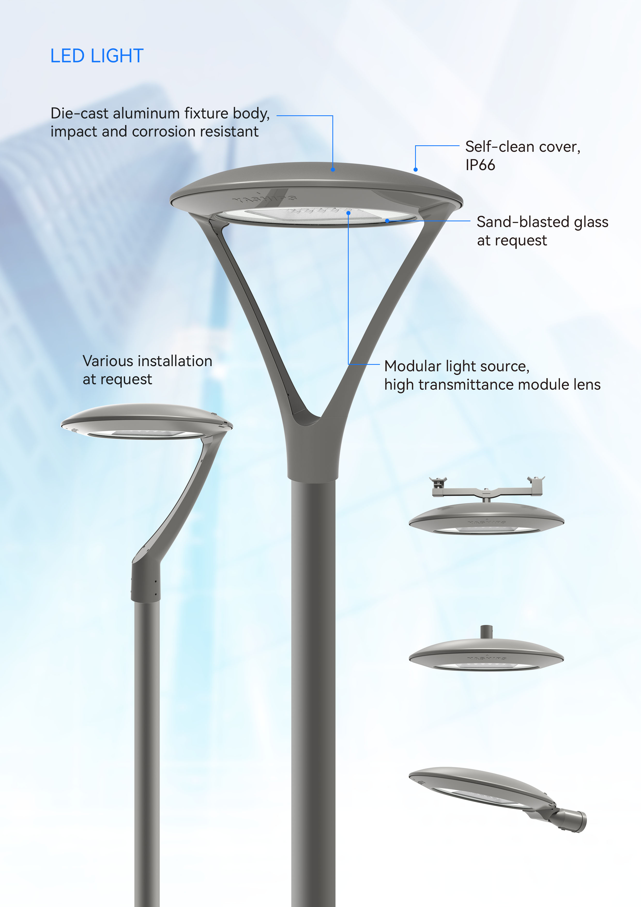 Post Top Light YXL861
