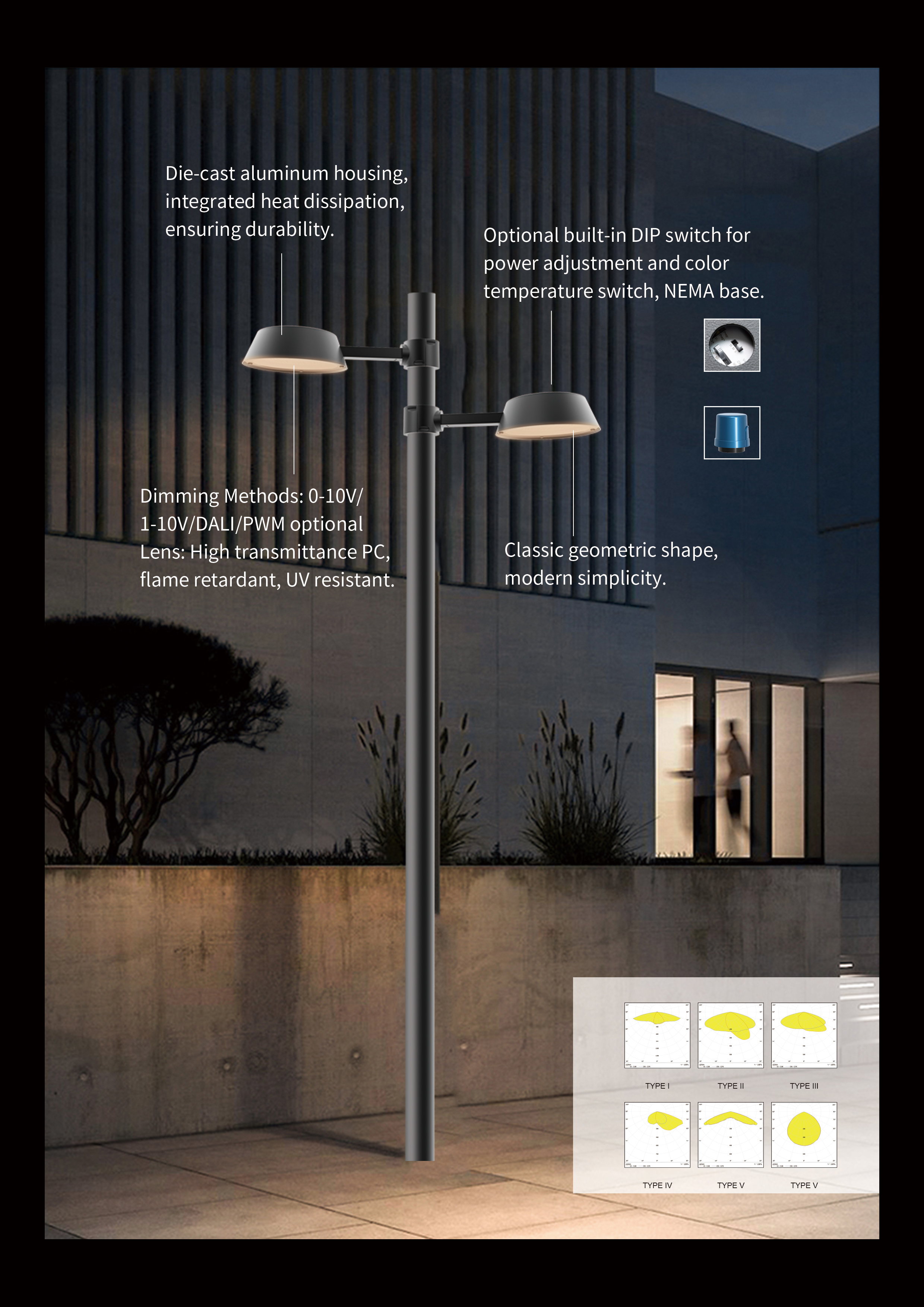 New Product Post Top Light YXL875