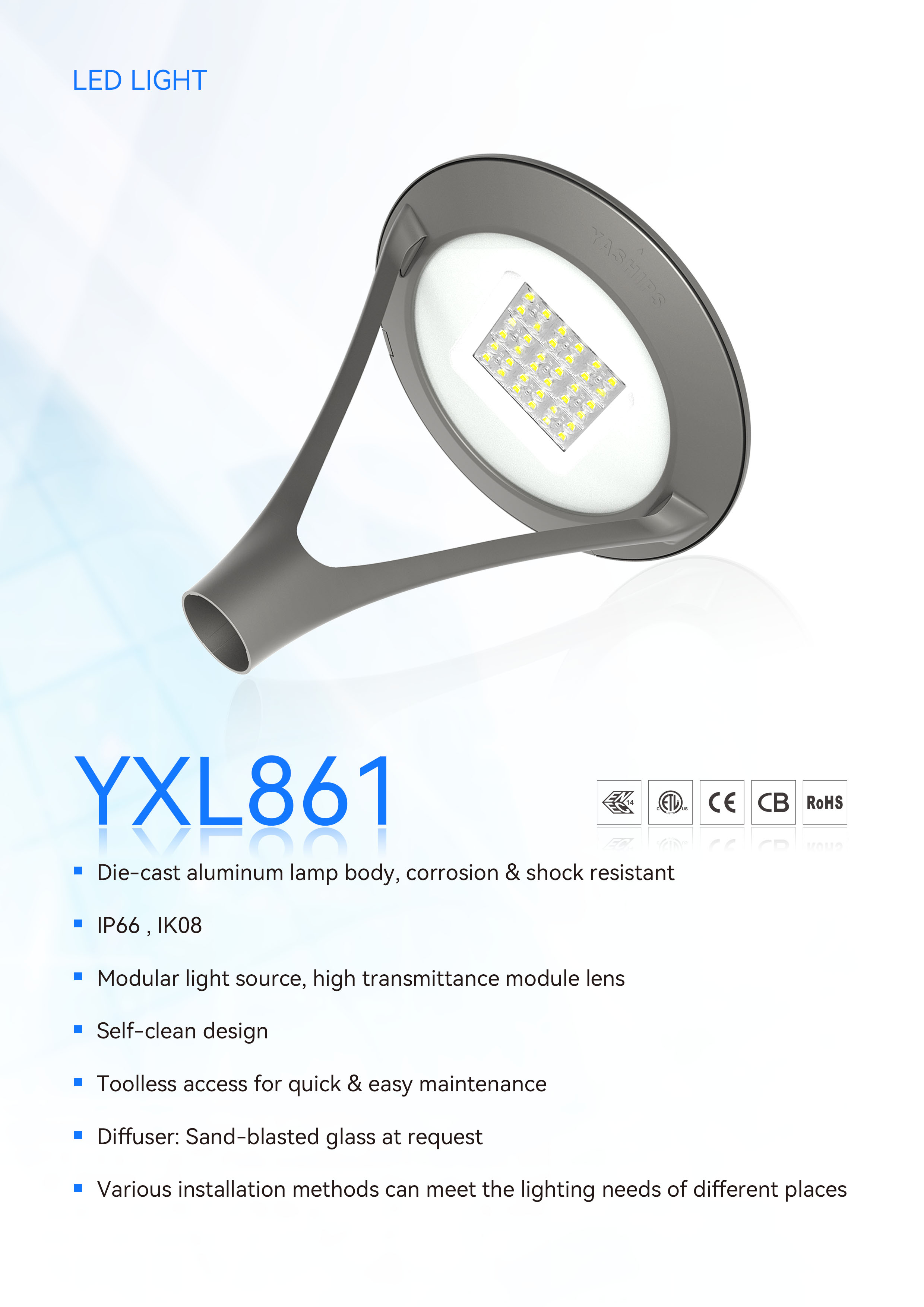 Post Top Light YXL861