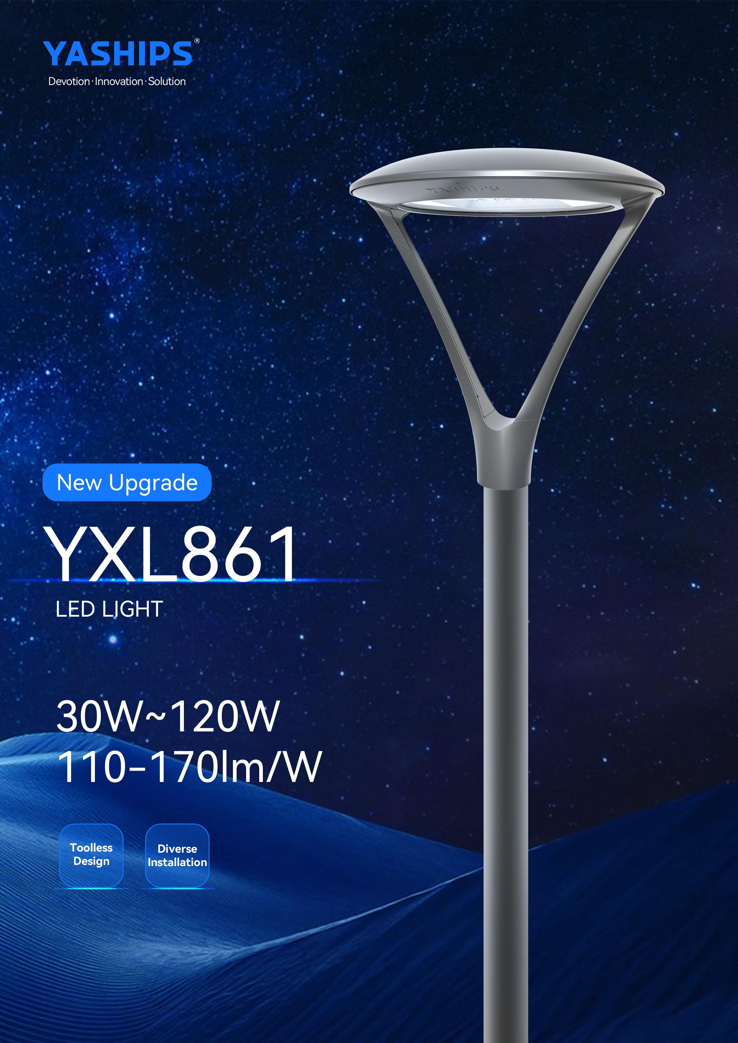 Post Top Light YXL861